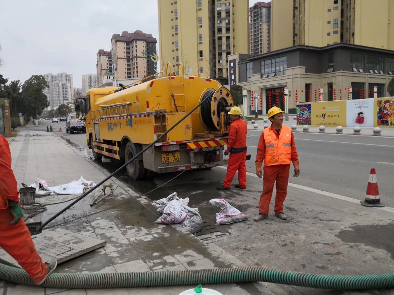 成武排污管道清淤-管道清洗